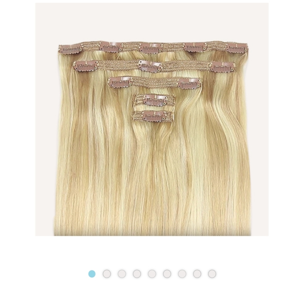 Zala 5 piece honey beach highlights 20 inch human hair extensions never worn